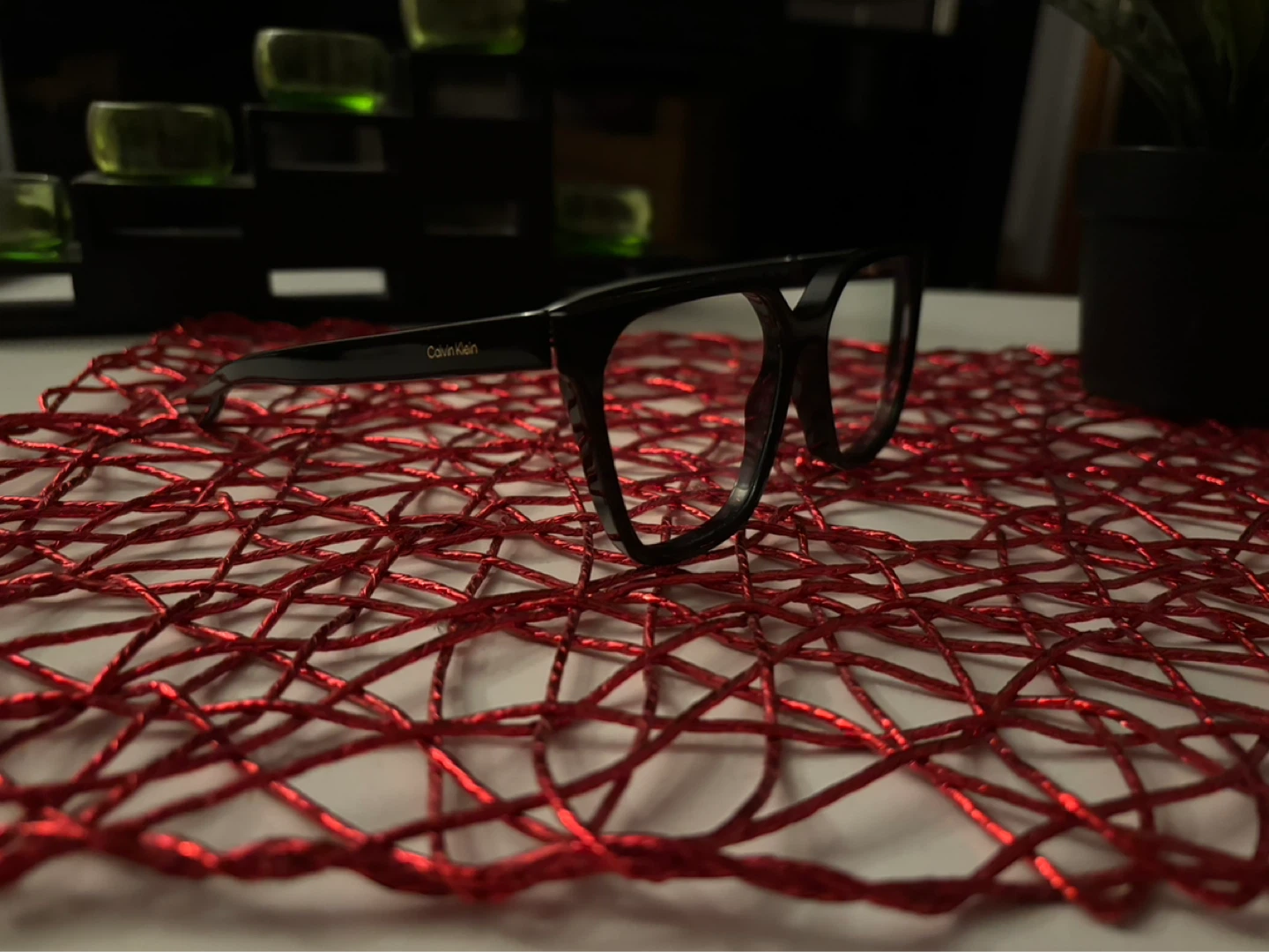 Lunettes de vue Calvin Klein noires