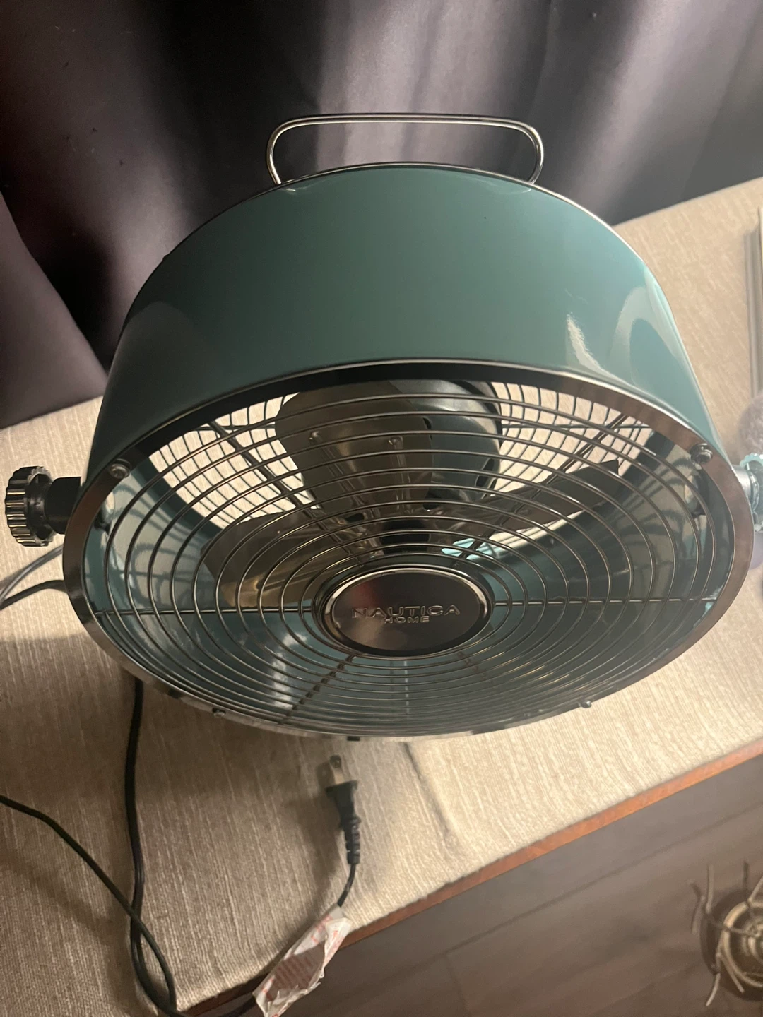 Nautica Home Teal Metal Desk Fan - photo 2