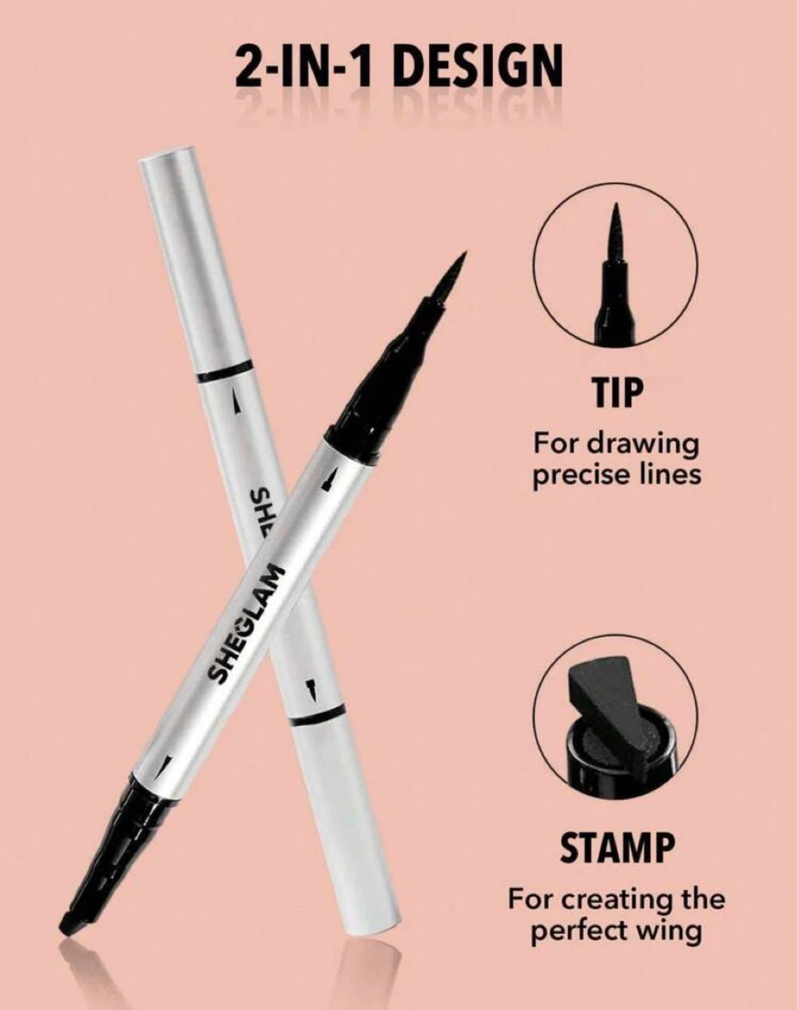 SHEGLAM 2-in-1 Liquid Eyeliner with Stamp - photo 4