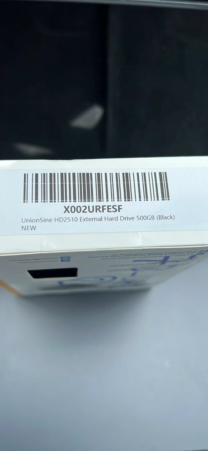 Unionsine DataPocket HD2510 External Hard Drive 500GB Black - photo 3