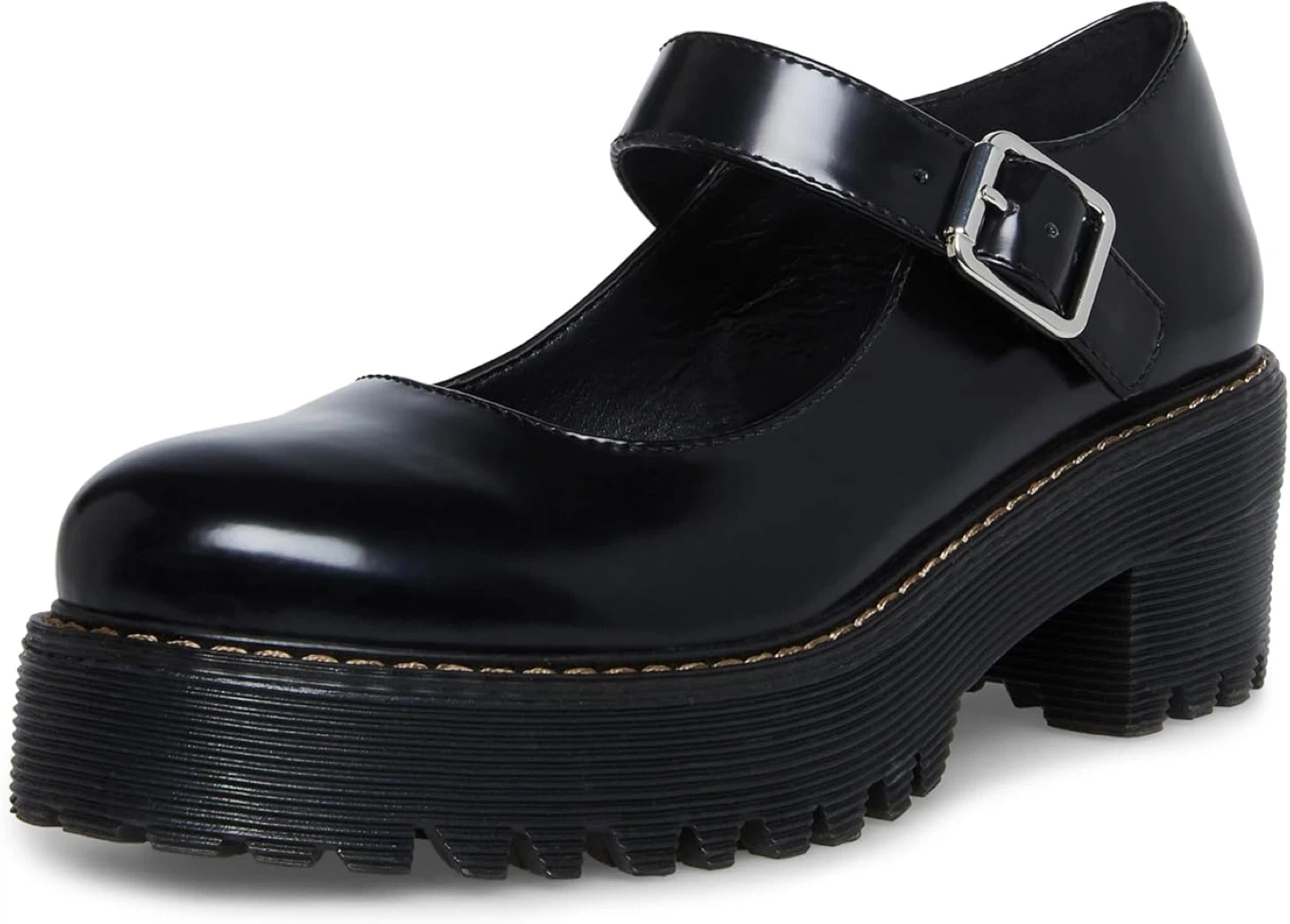 Black Platform Mary Jane Shoes