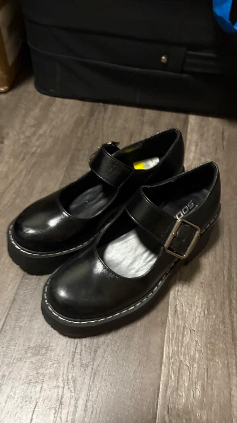 Black Platform Mary Jane Shoes - photo 4
