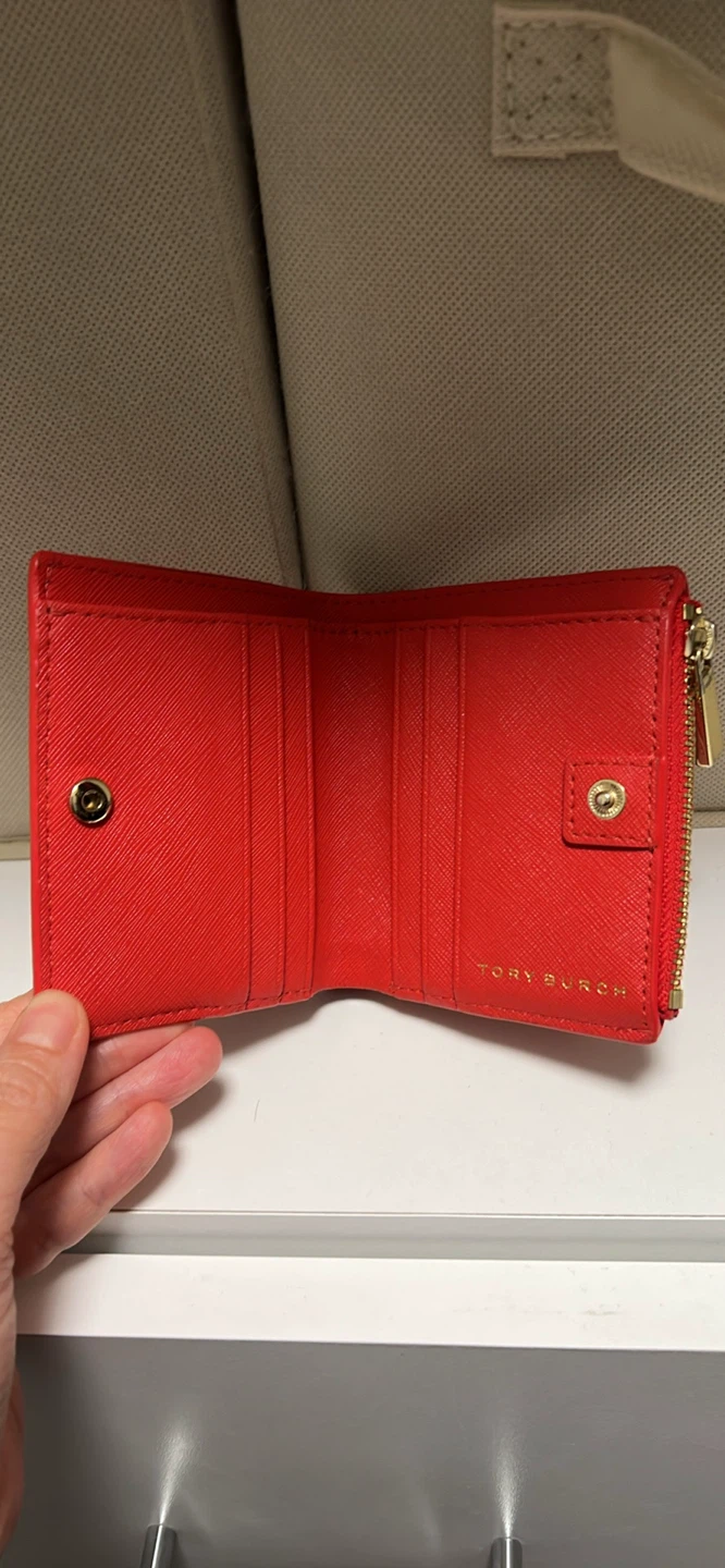 Tory Burch Red Saffiano Leather Small Wallet - photo 2