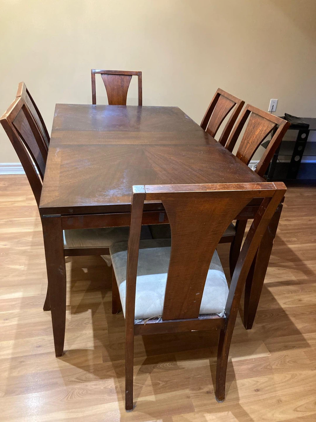 Wooden Dining Table with 6 Chairs - photo 2