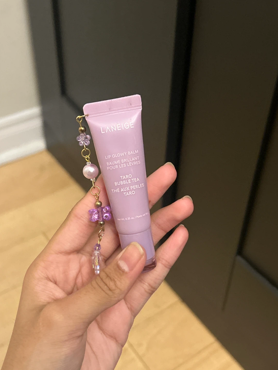 Laneige Lip Glowy Balm Taro Bubble Tea - photo 2