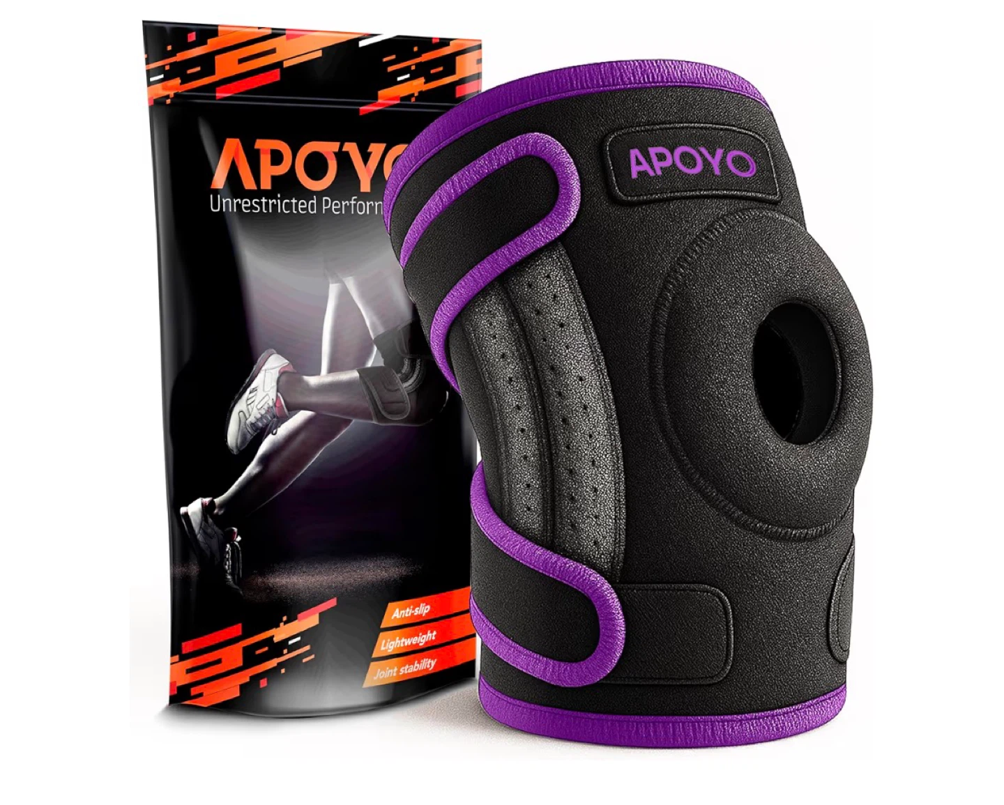 APOYO Knee Brace XX-Large Purple