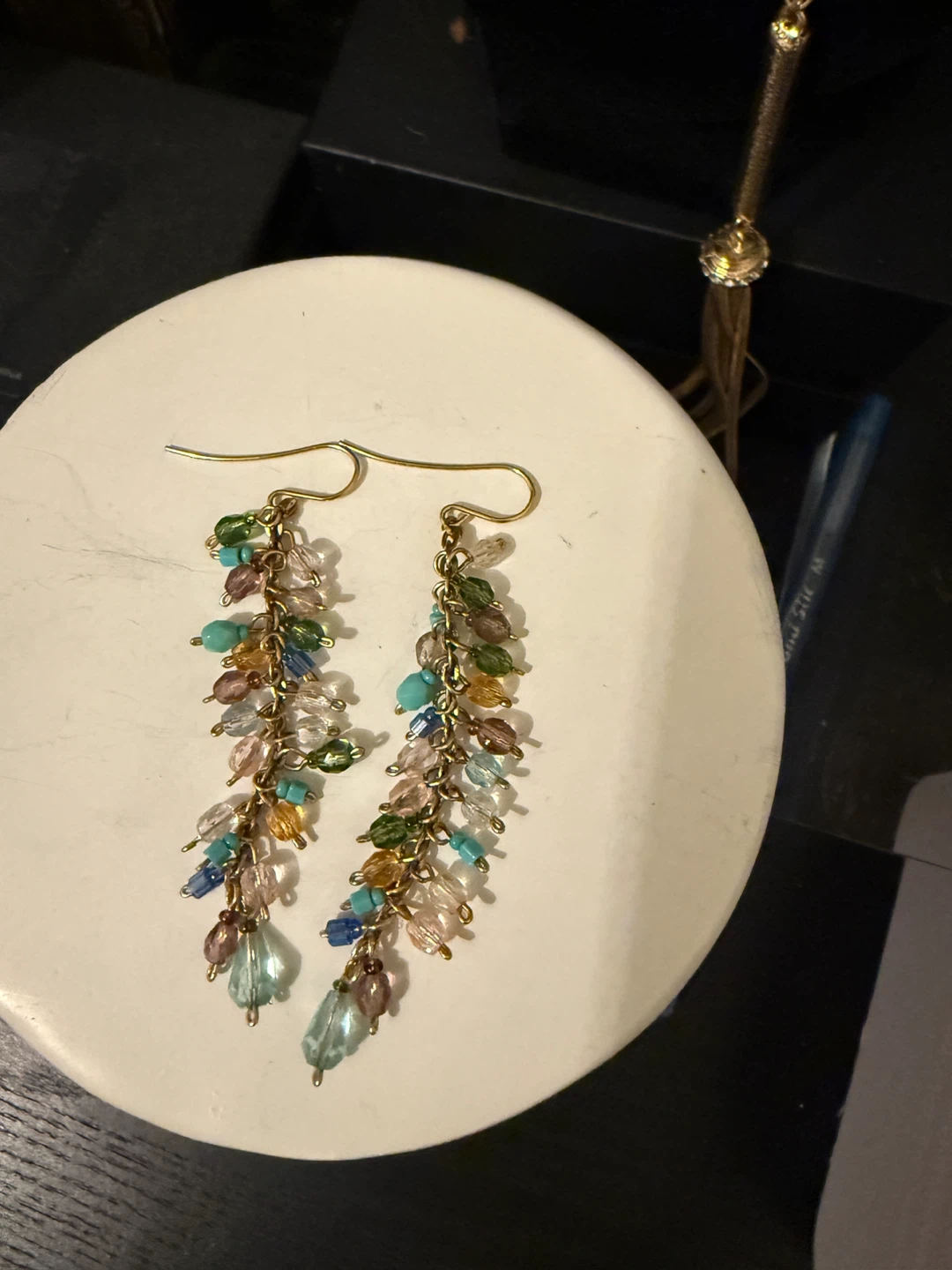 Boho Beaded Drop Earrings