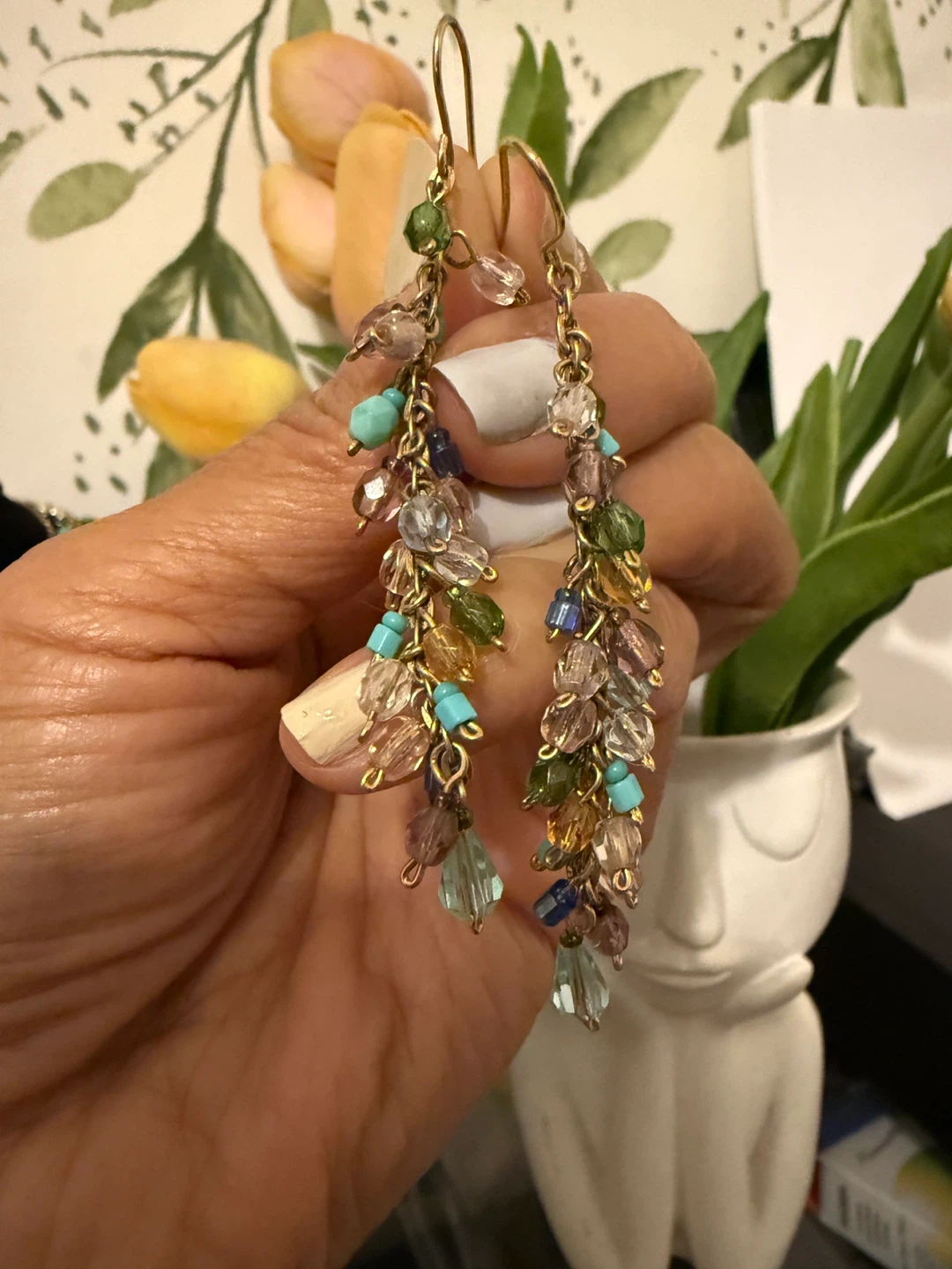 Boho Beaded Drop Earrings - photo 2