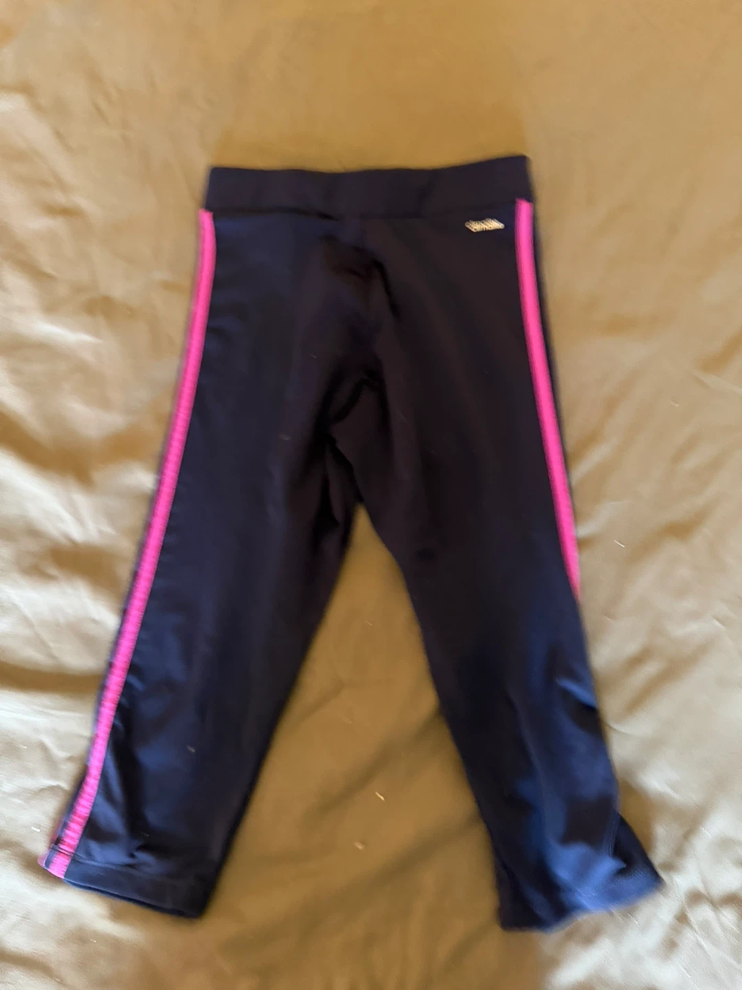 Adidas Girls' 3-Stripes Capri Leggings