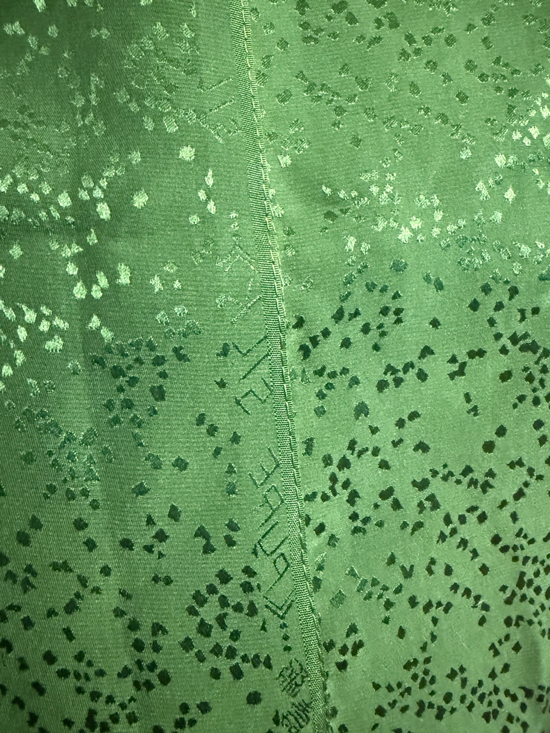 Pure silk green kimono style cardigan( sherpa blouse) - photo 3