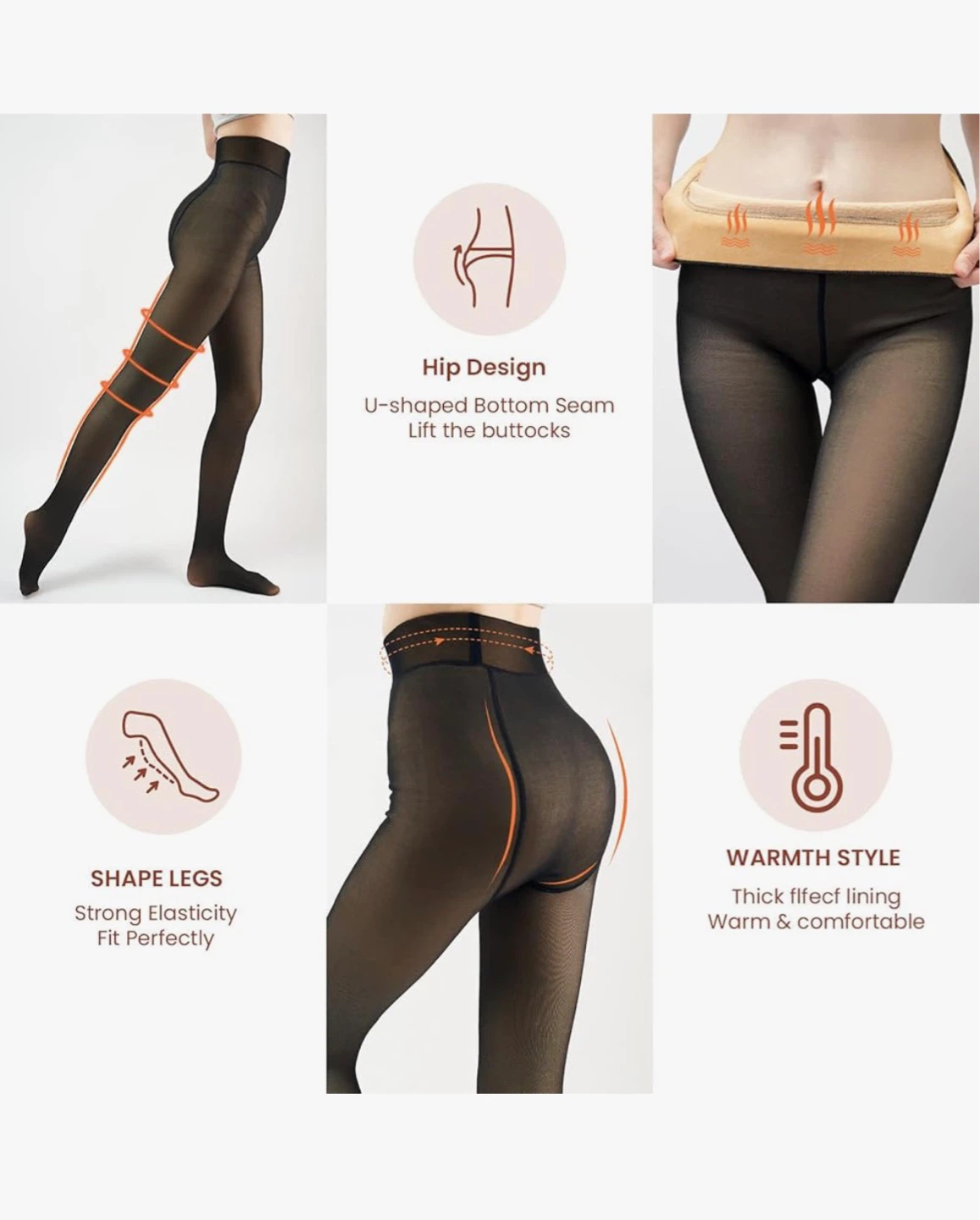 Women's Thermal Tights - Thick Fleece Lined - photo 2