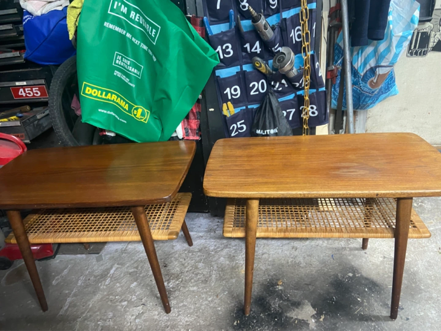 Vintage teak coffee table set danish from 1950 and 1960 - photo 4