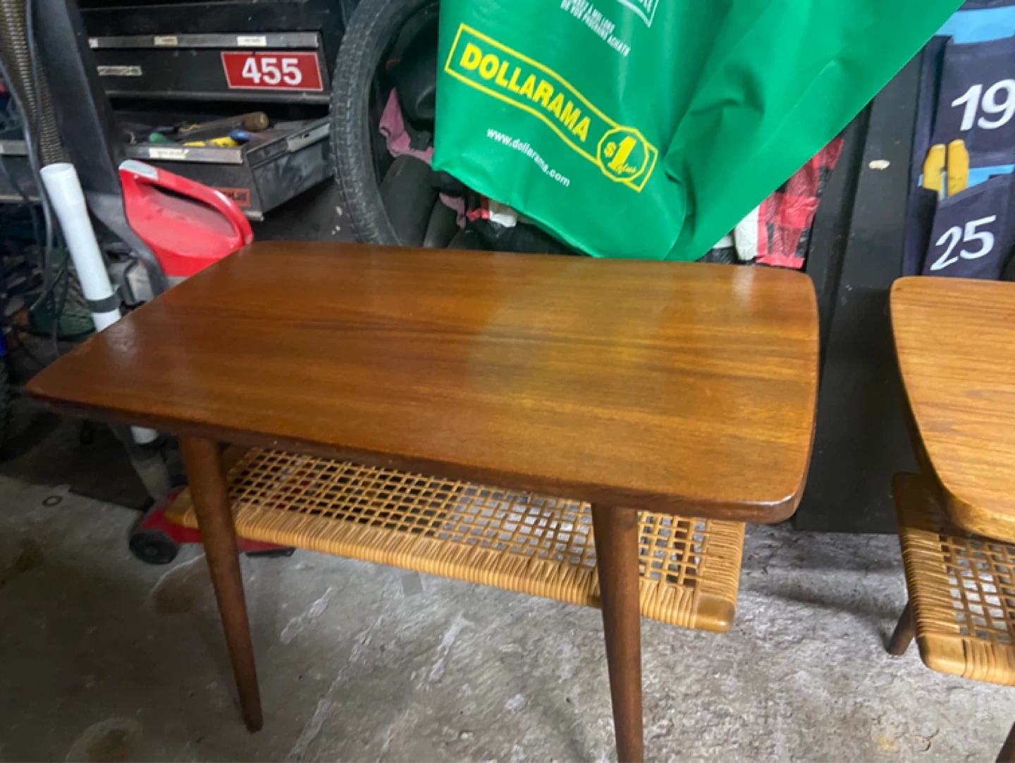 Vintage teak coffee table set danish from 1950 and 1960 - photo 3