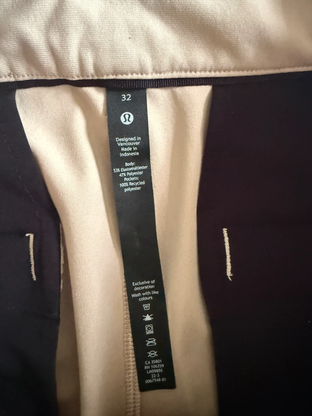 Lululemon ABC Classic Fit Pants Khaki Size 32 - photo 2