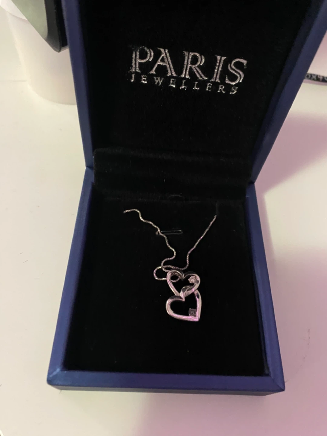 Paris Jewellers Double Heart Pendant Necklace