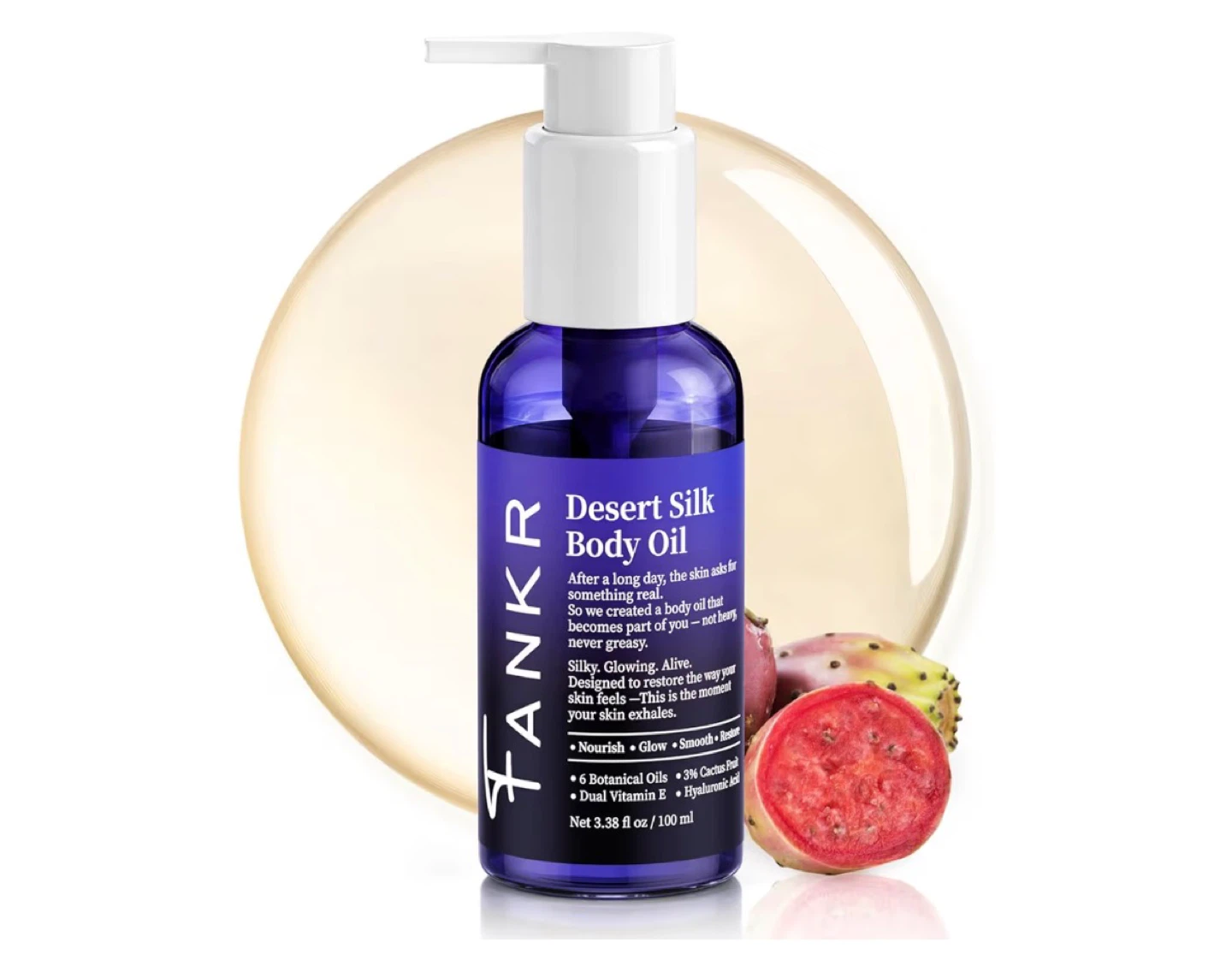 TANKR Desert Silk Body Oil - 3.38 fl oz / 100 ml