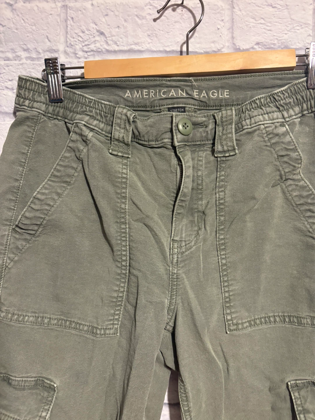 American Eagle Cargo Pants Straight Leg Womens Size 6 - photo 3