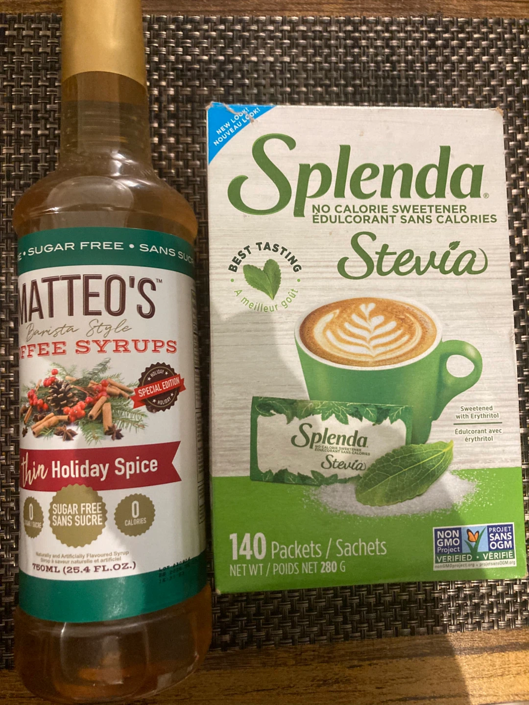 Matteo's Barista Style Coffee Syrups and Sweetner