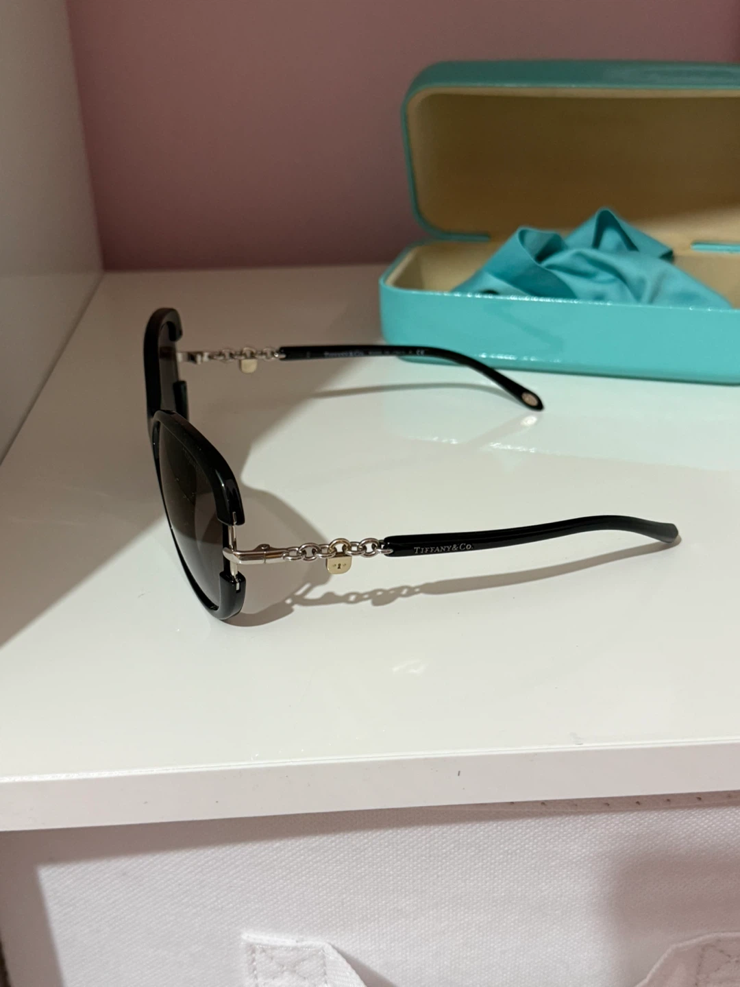 Tiffany & Co. Black Butterfly Sunglasses with Case - photo 3