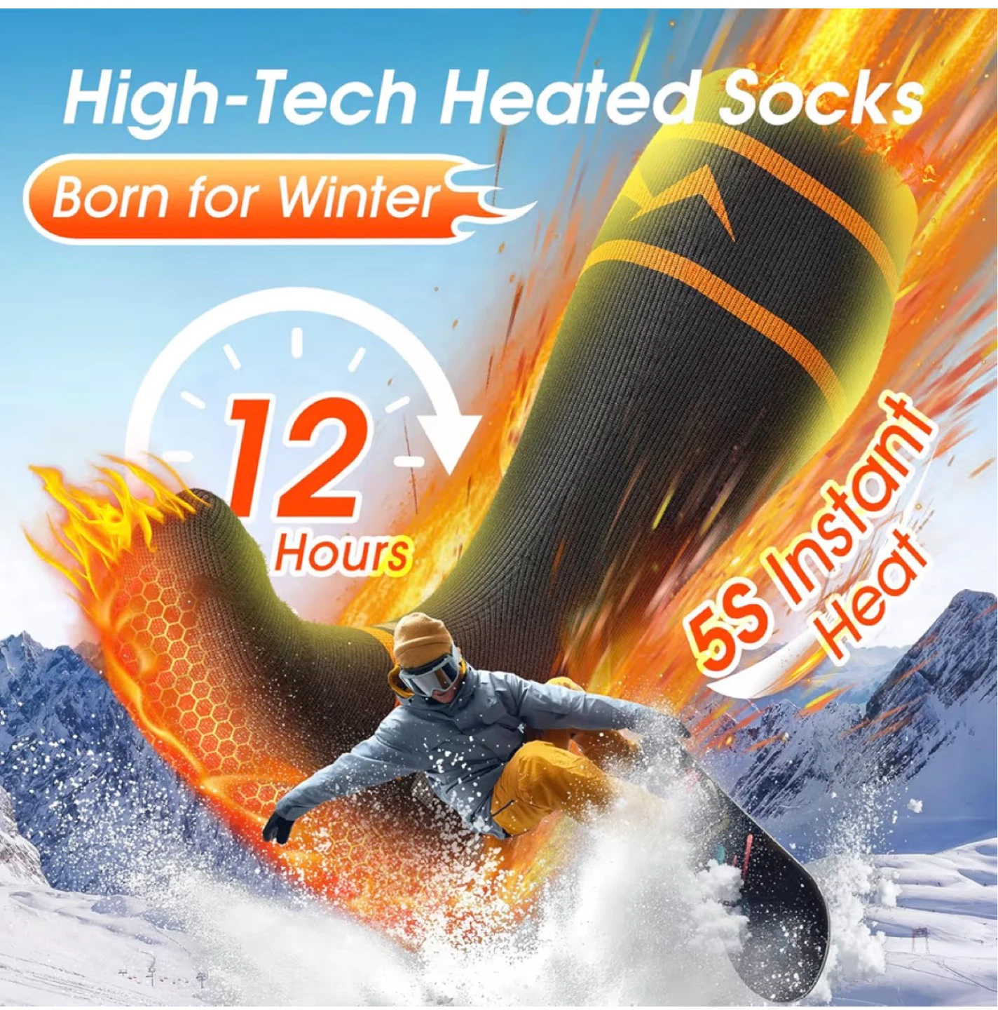 Next-Gen Heated Socks with Carbon Fiber Heating - photo 3