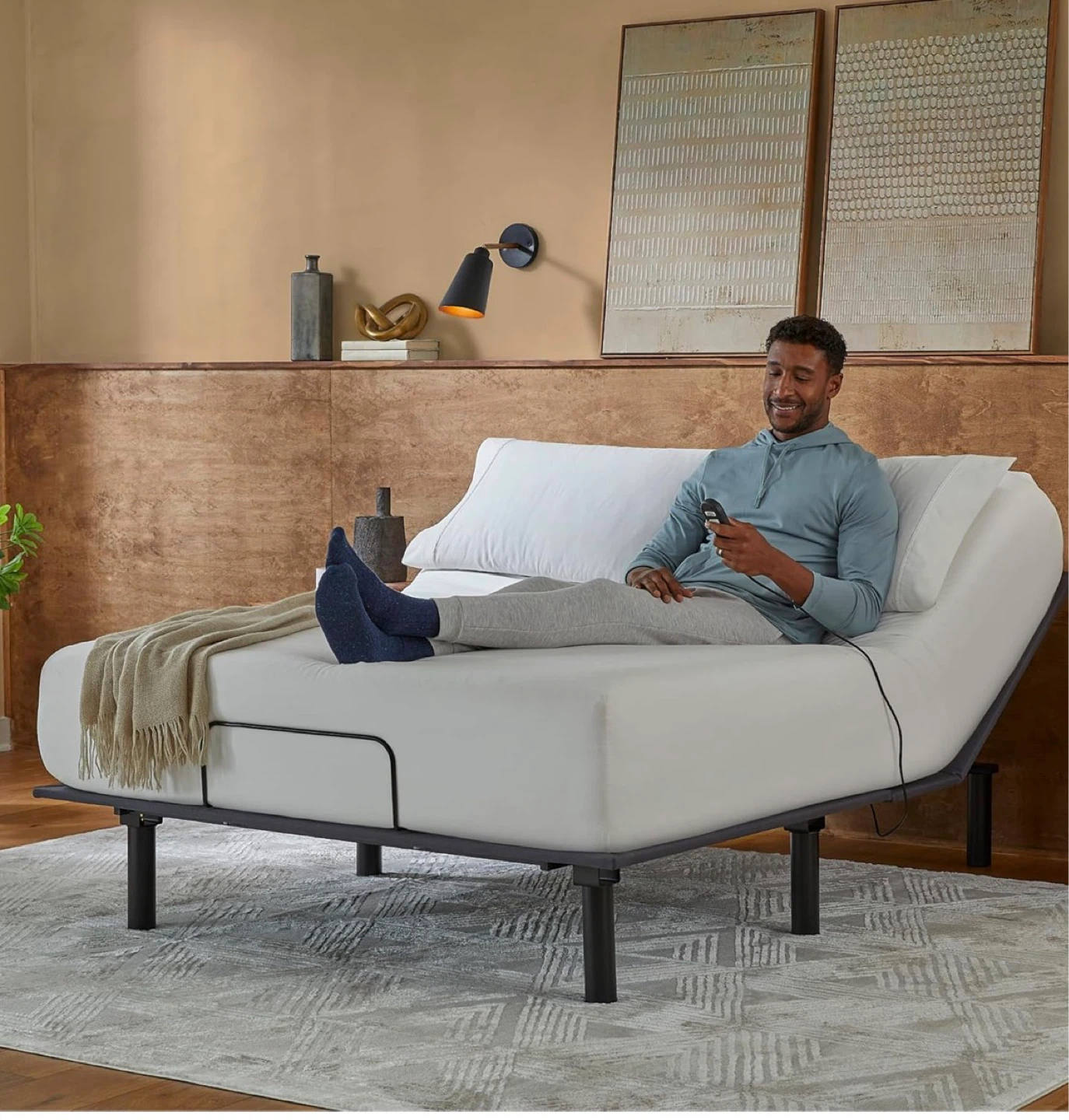 Adjustable Bed Base with Wired Remote - photo 5