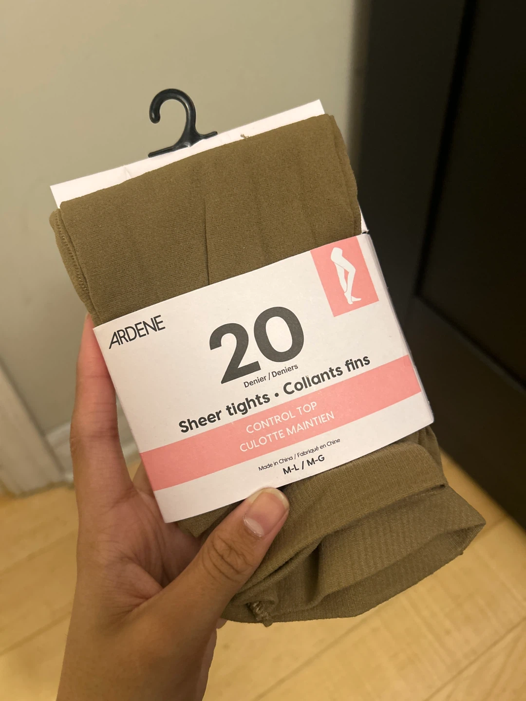 Ardene 20 Denier Sheer Control Top Tights M-L
