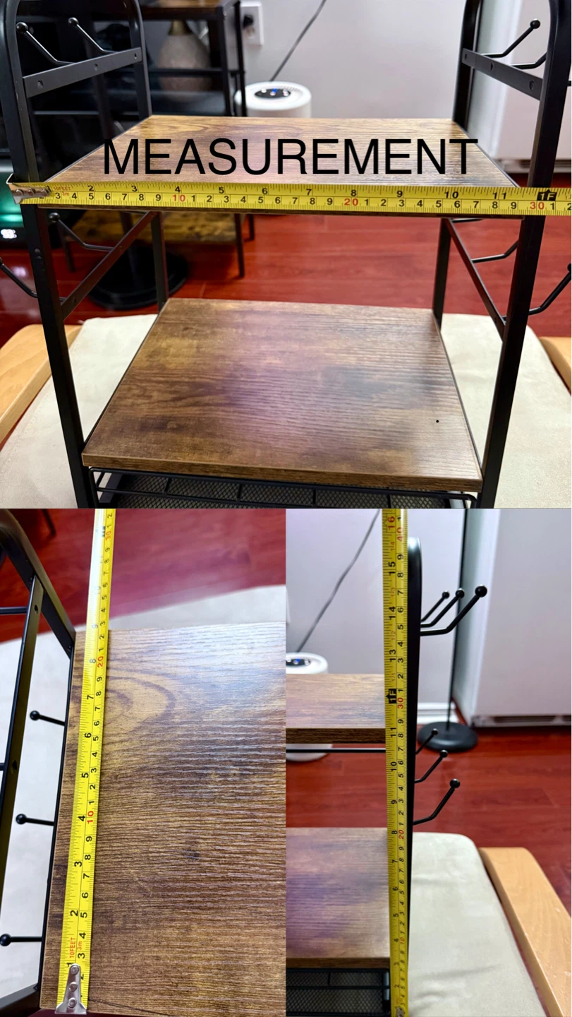 2-Tier Rustic Wood and Metal Mug and K-Cup Holder - photo 2