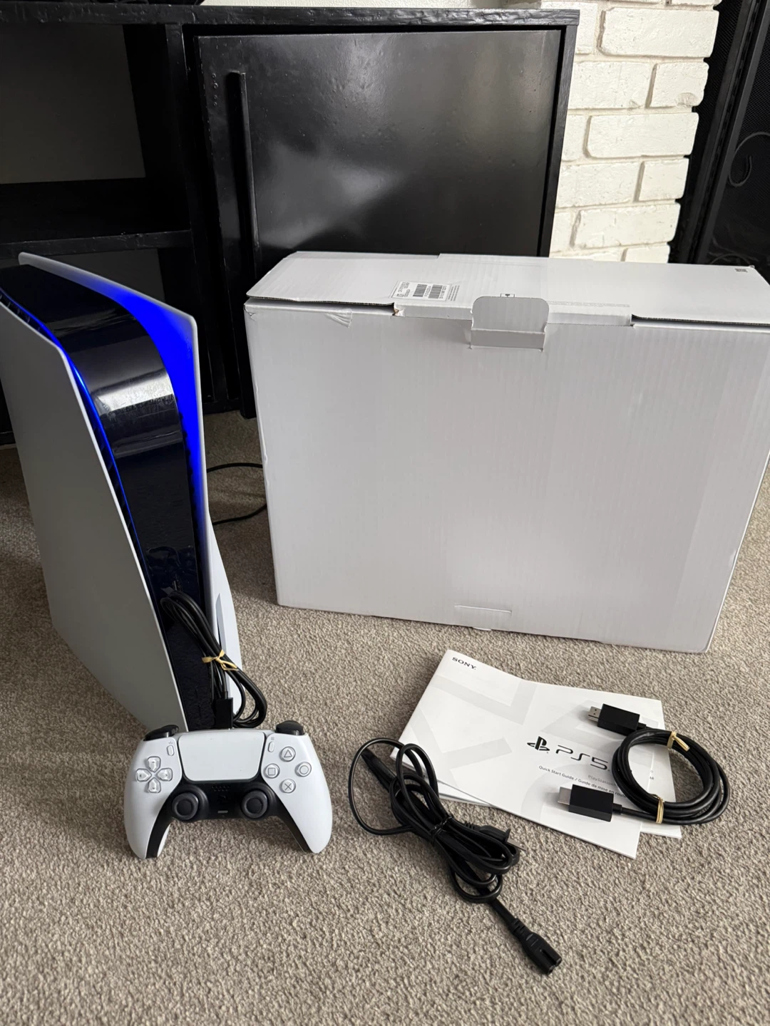 Sony PlayStation 5 Disc Console w/ Controller & Cables