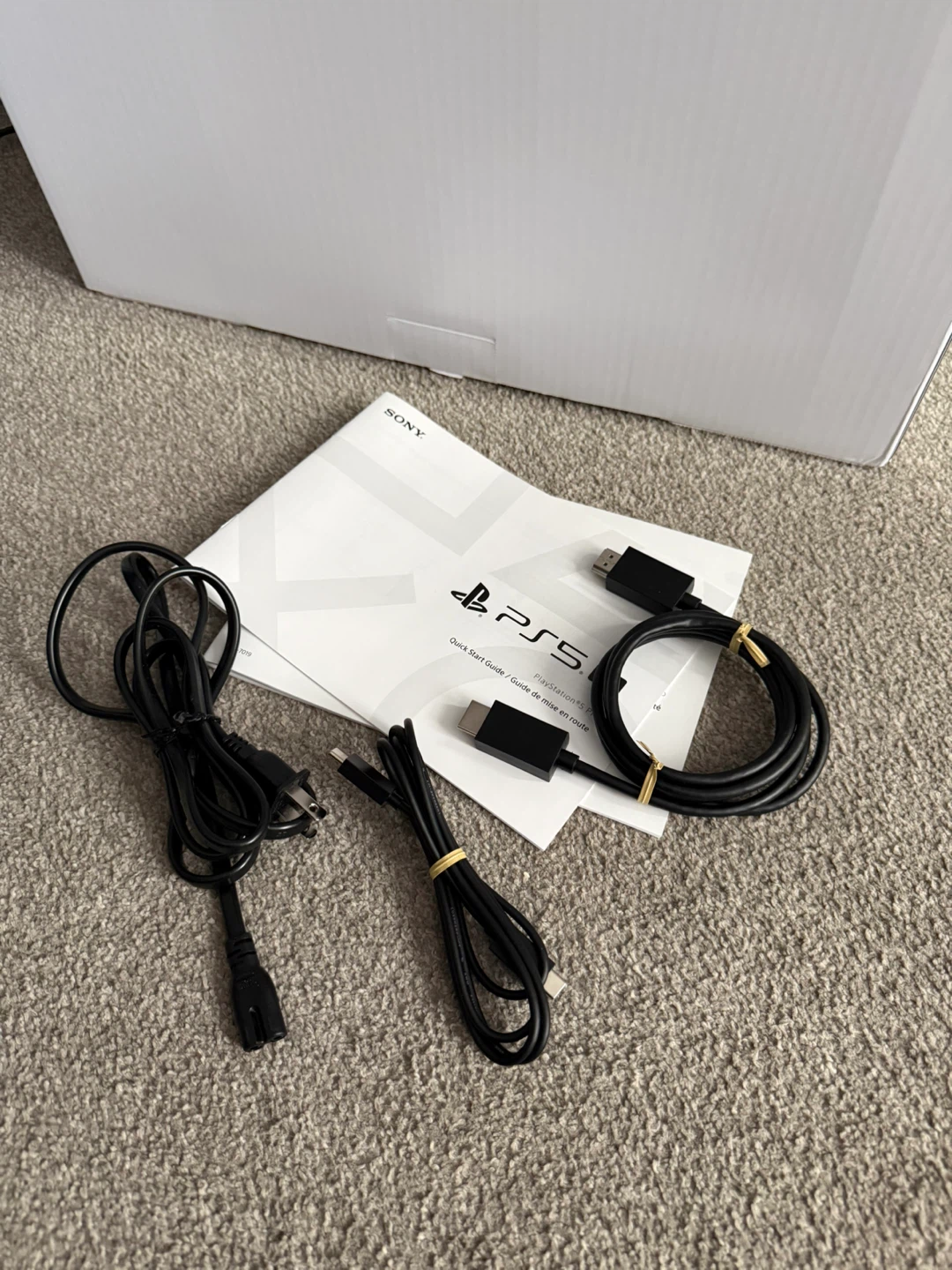 Sony PlayStation 5 Disc Console w/ Controller & Cables - photo 5