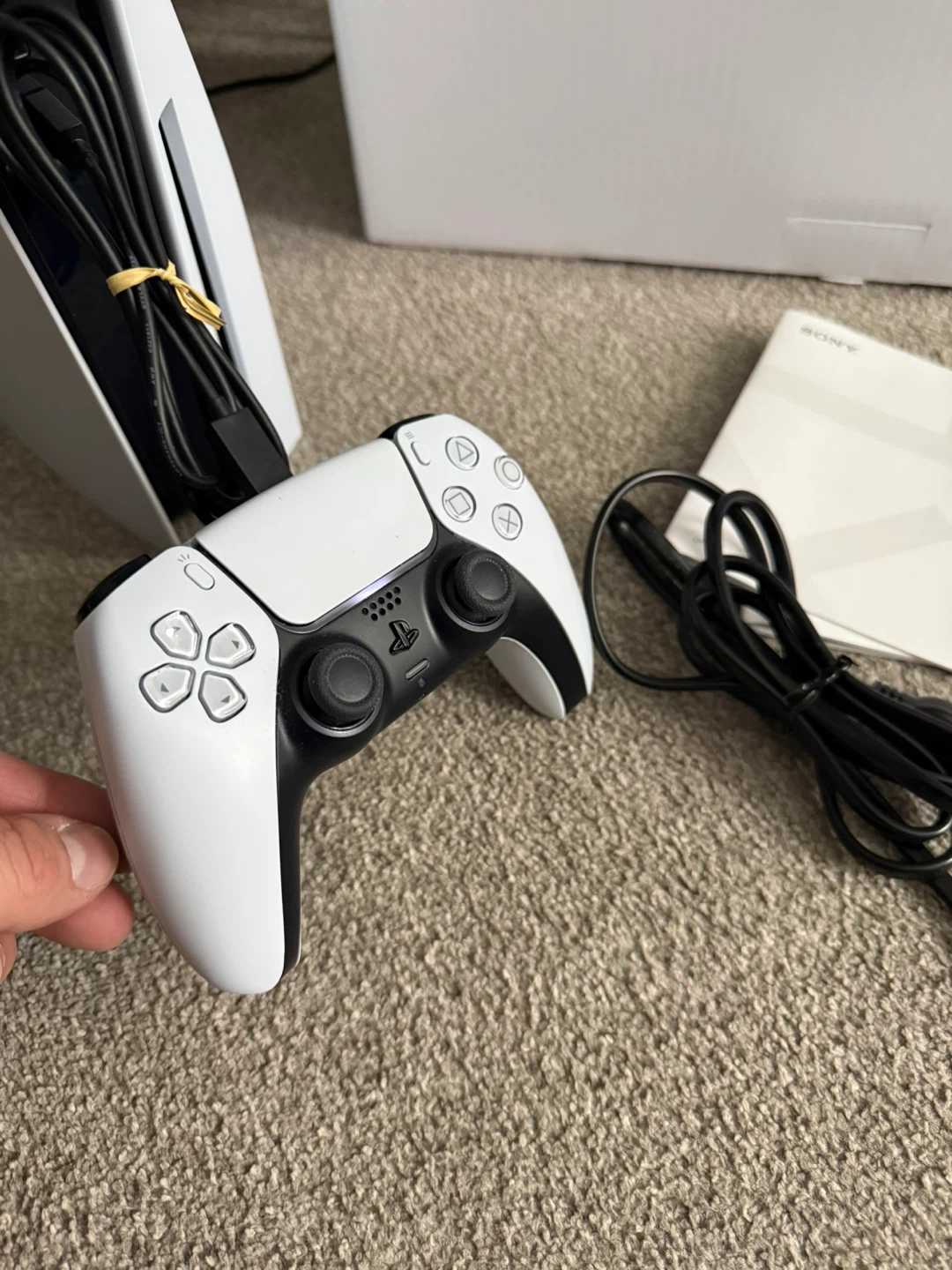 Sony PlayStation 5 Disc Console w/ Controller & Cables - photo 3