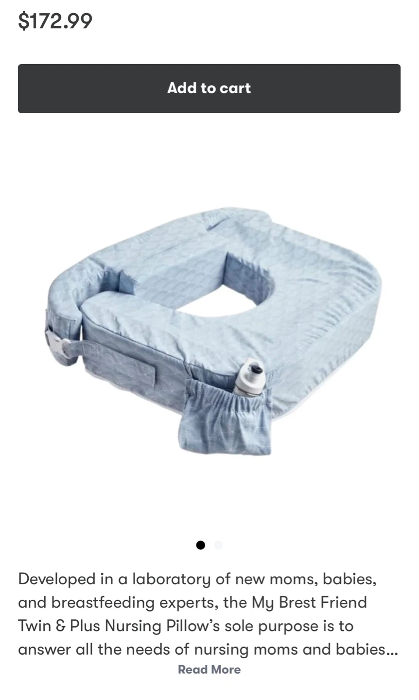 My Brest Friend Twin & Plus Nursing Pillow