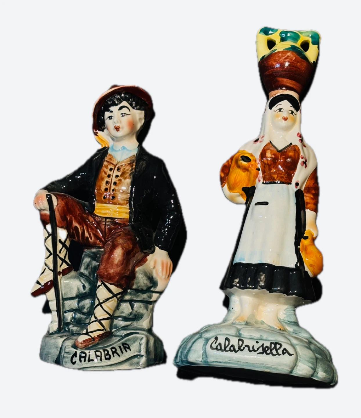2 Italian Ceramic Figurines (Calabria)