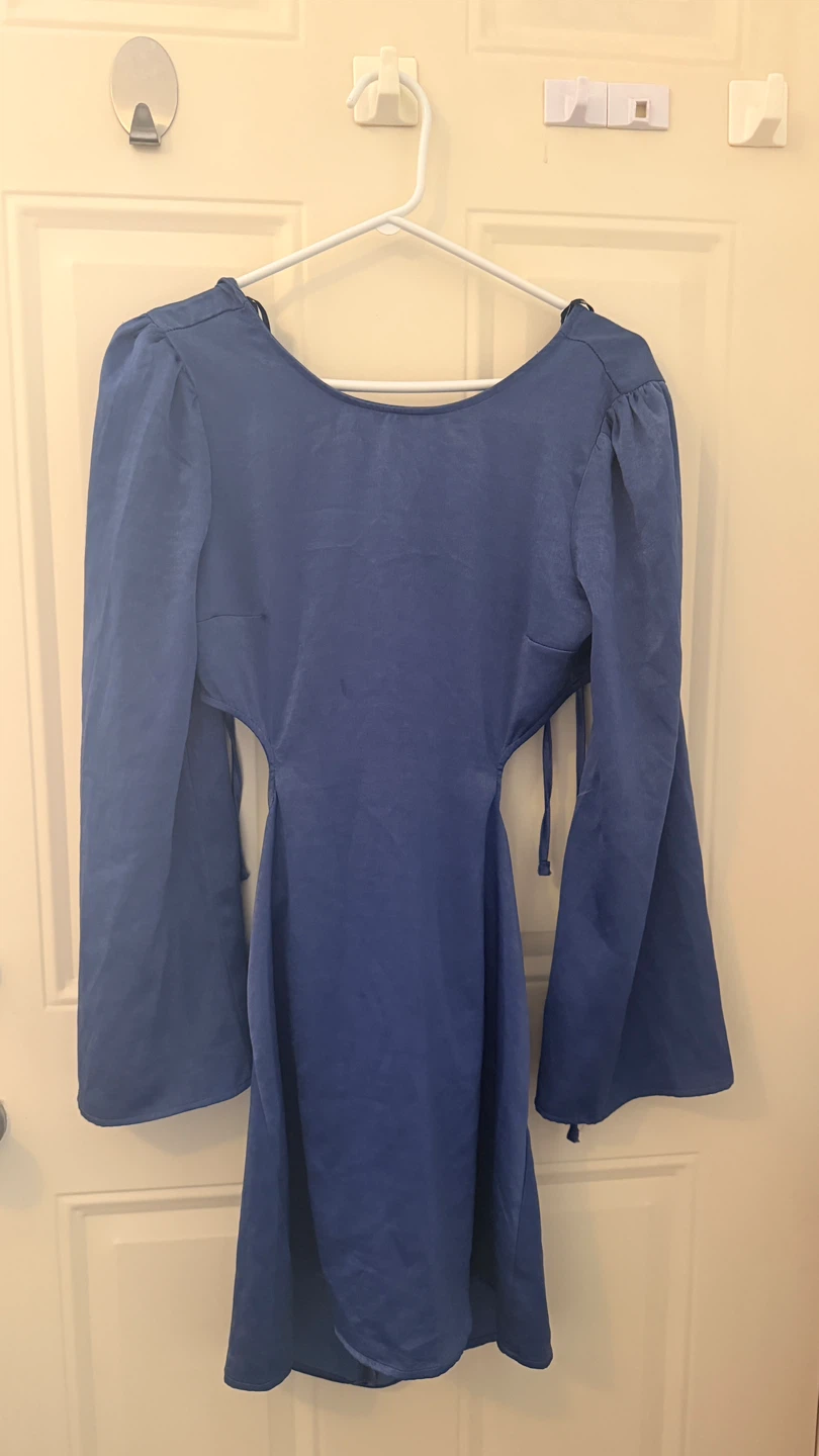 Royal Blue Cut-Out Dress. Size M