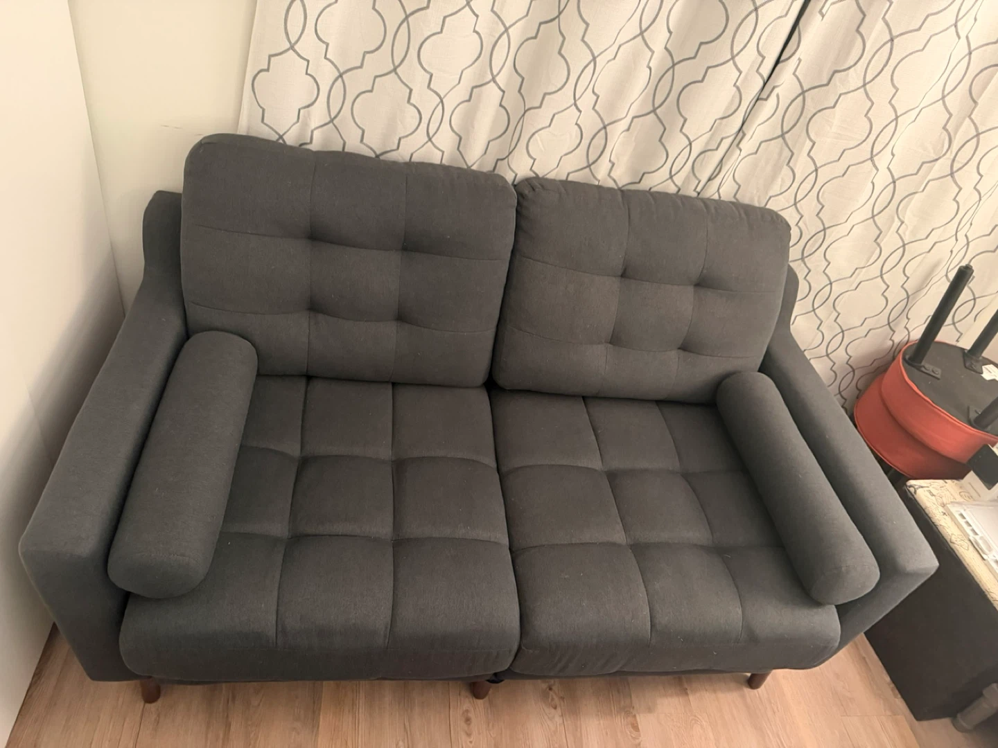 StefChair Charcoal 2-Seater Sofa