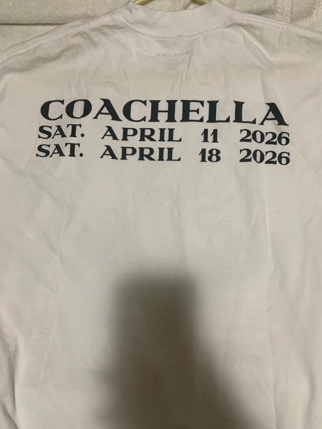 Justin Bieber SWAG SKYLRK Coachella 2026 Large White Tshirt - photo 4