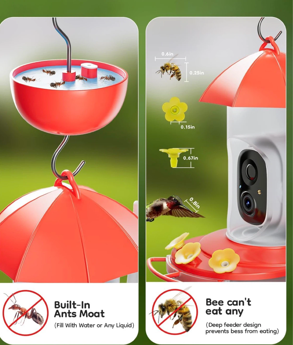 VicoHome Smart Hummingbird Feeder Camera - photo 2