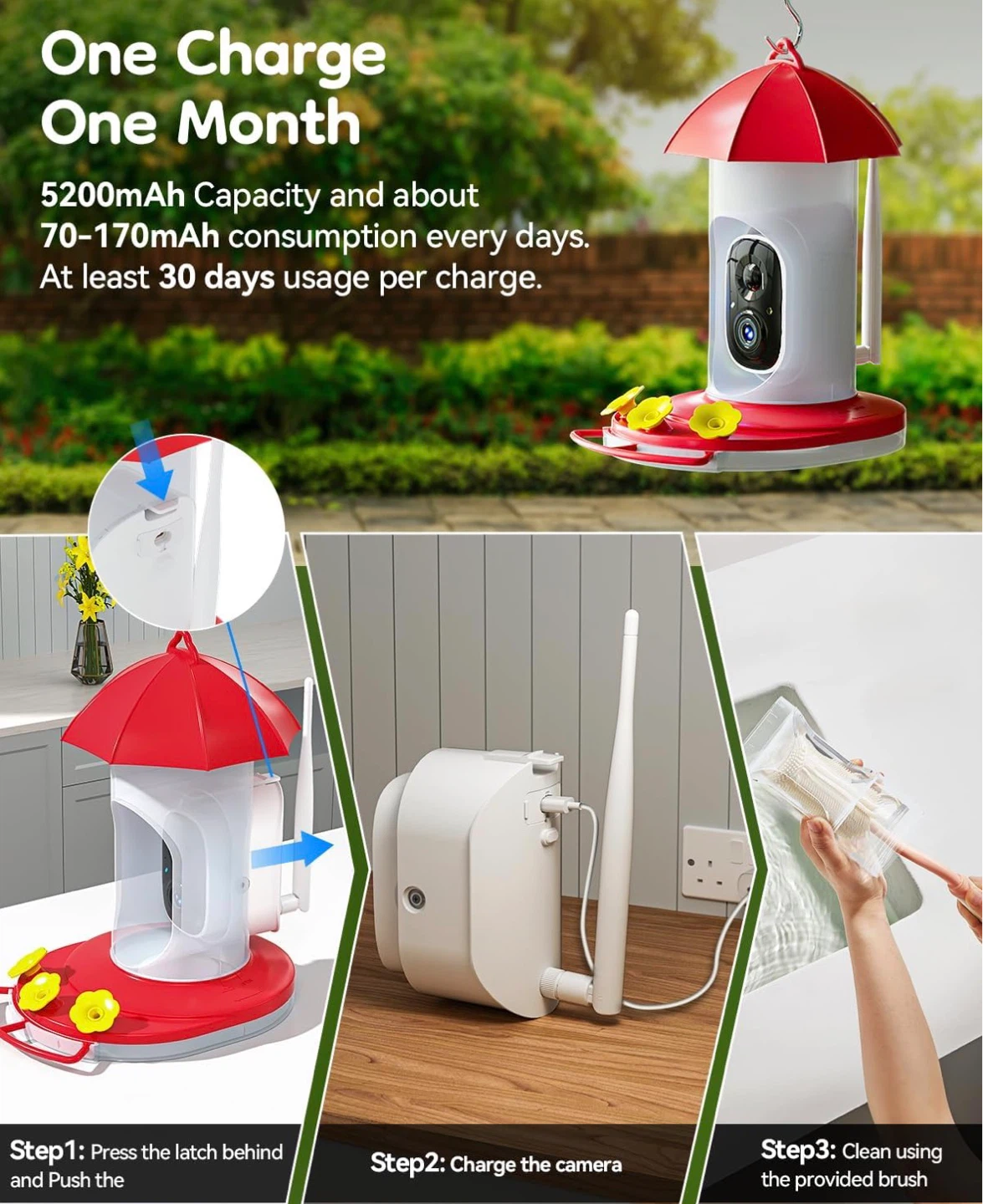 VicoHome Smart Hummingbird Feeder Camera - photo 4