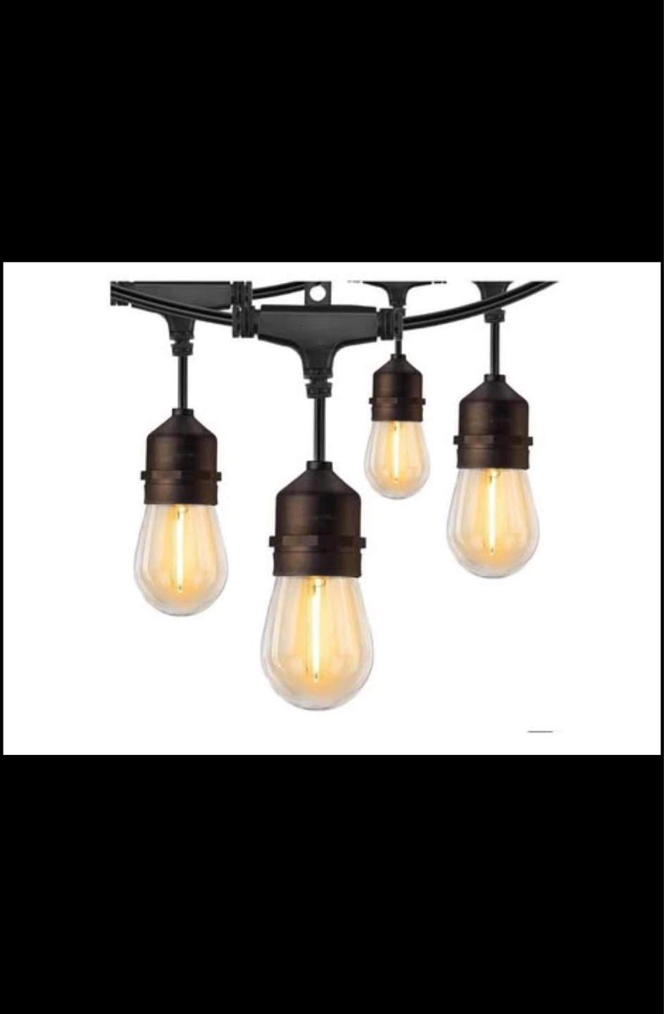 LED OUTDOOR STRING LIGHT 52 Ft