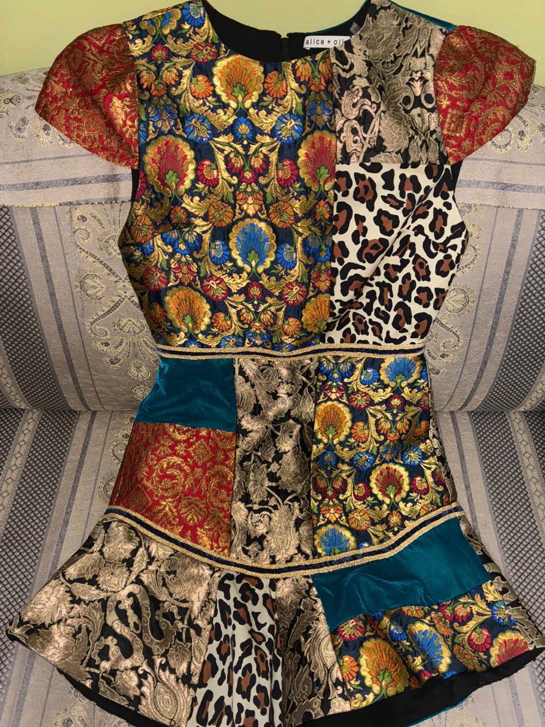 Alice + Olivia Multi-Patterned Dress - Size 4