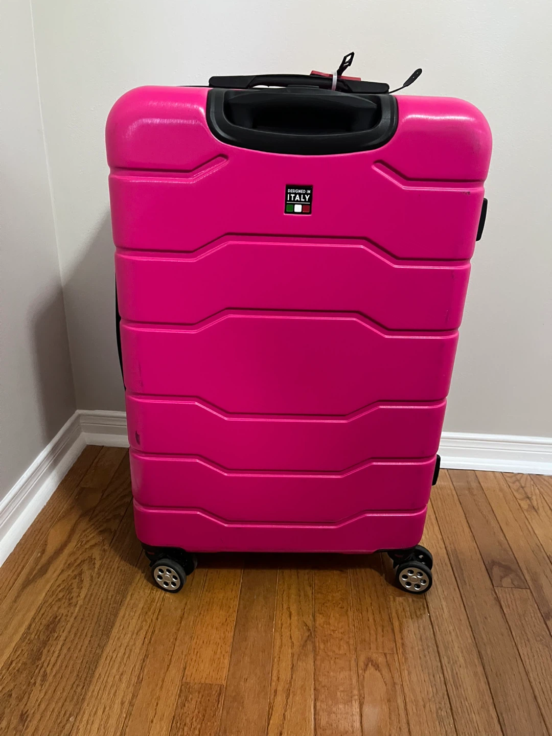 Bright Pink Suitcase - Designed in Italy