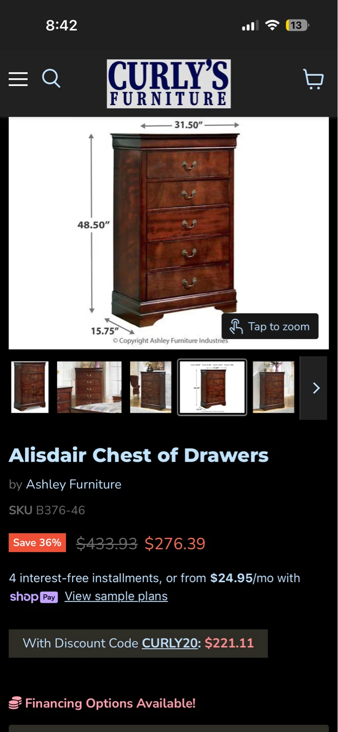 Ashley Furniture Alisdair Chest of Drawers - photo 3