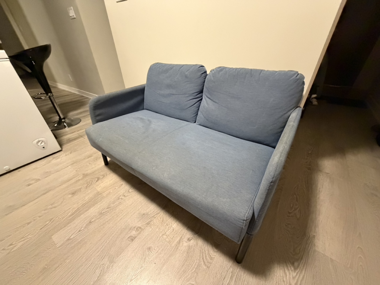 Blue Loveseat Sofa - photo 4
