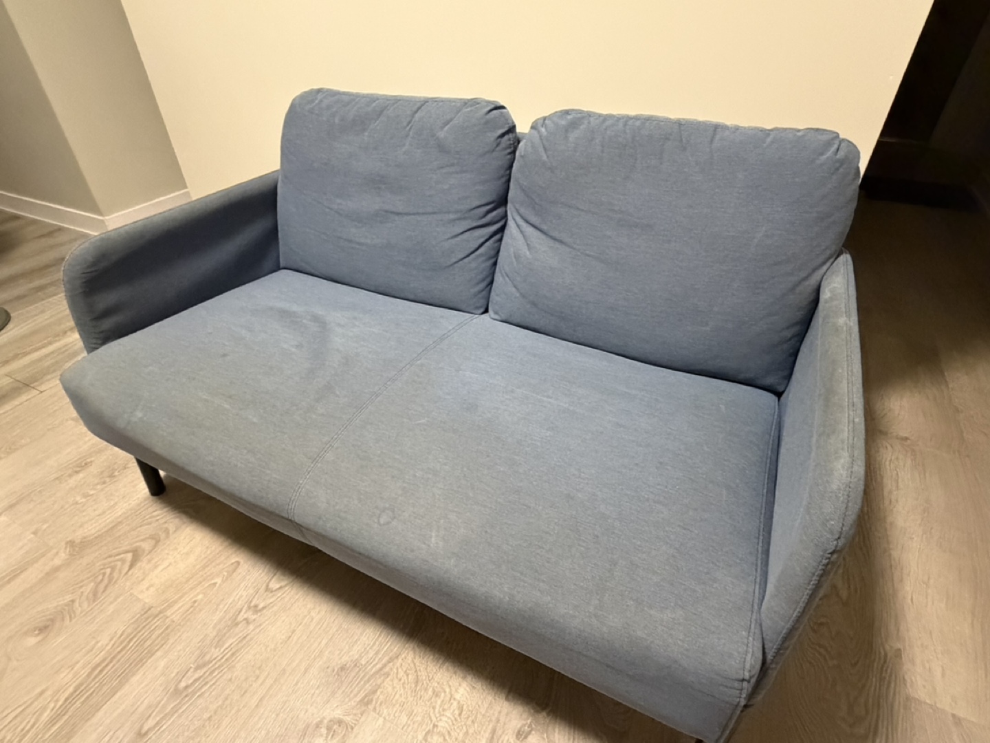 Blue Loveseat Sofa - photo 2