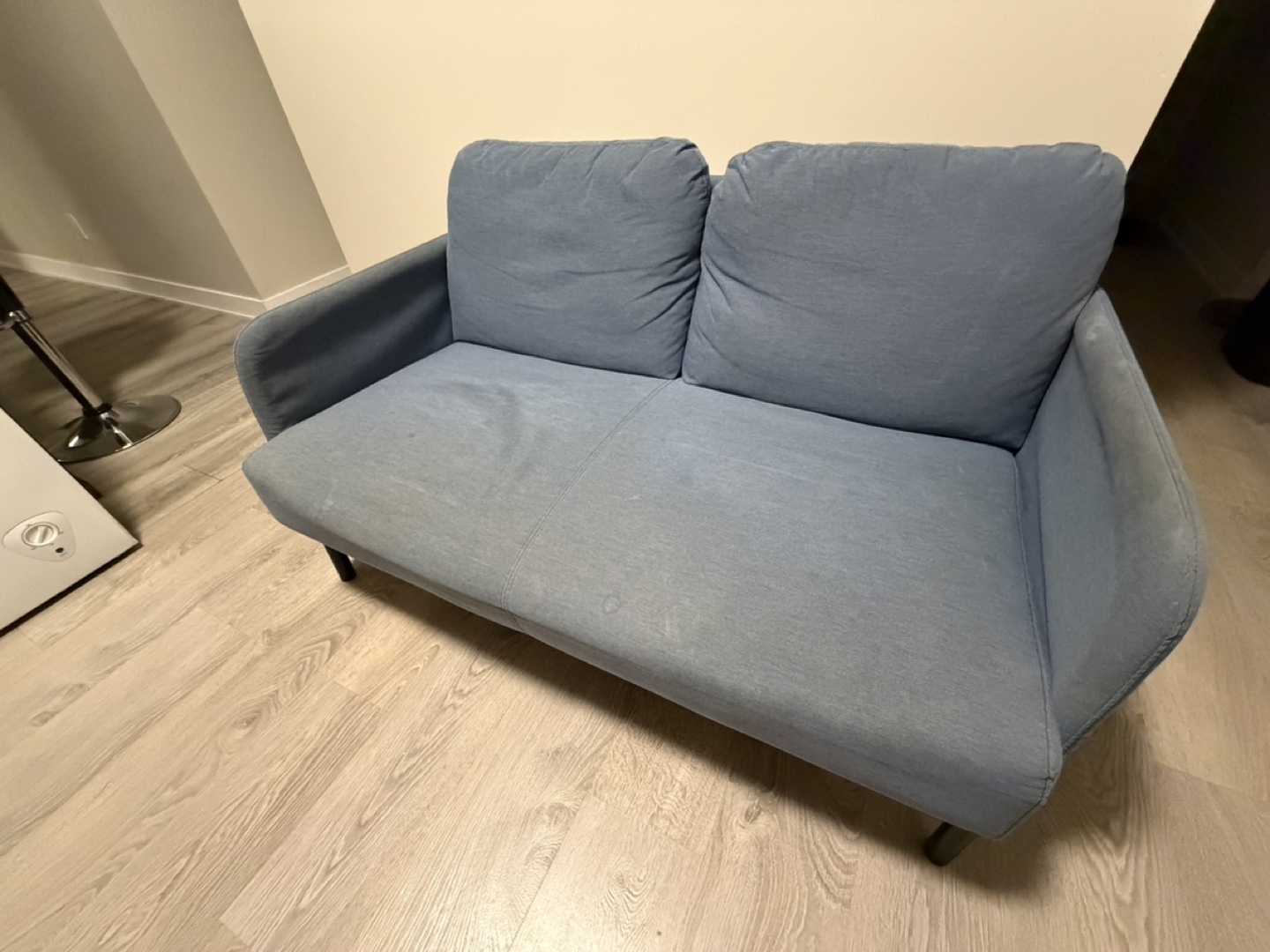 Blue Loveseat Sofa - photo 3