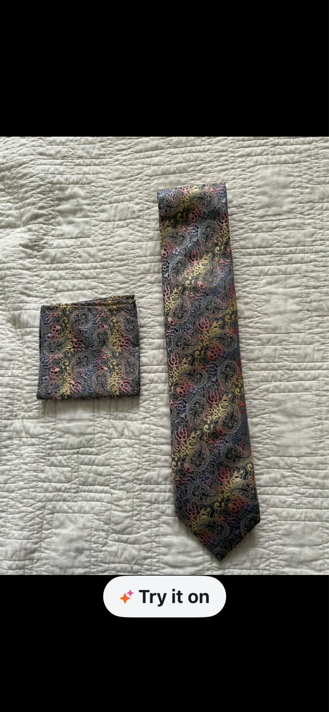 Paisley Tie and Pocket Square Set