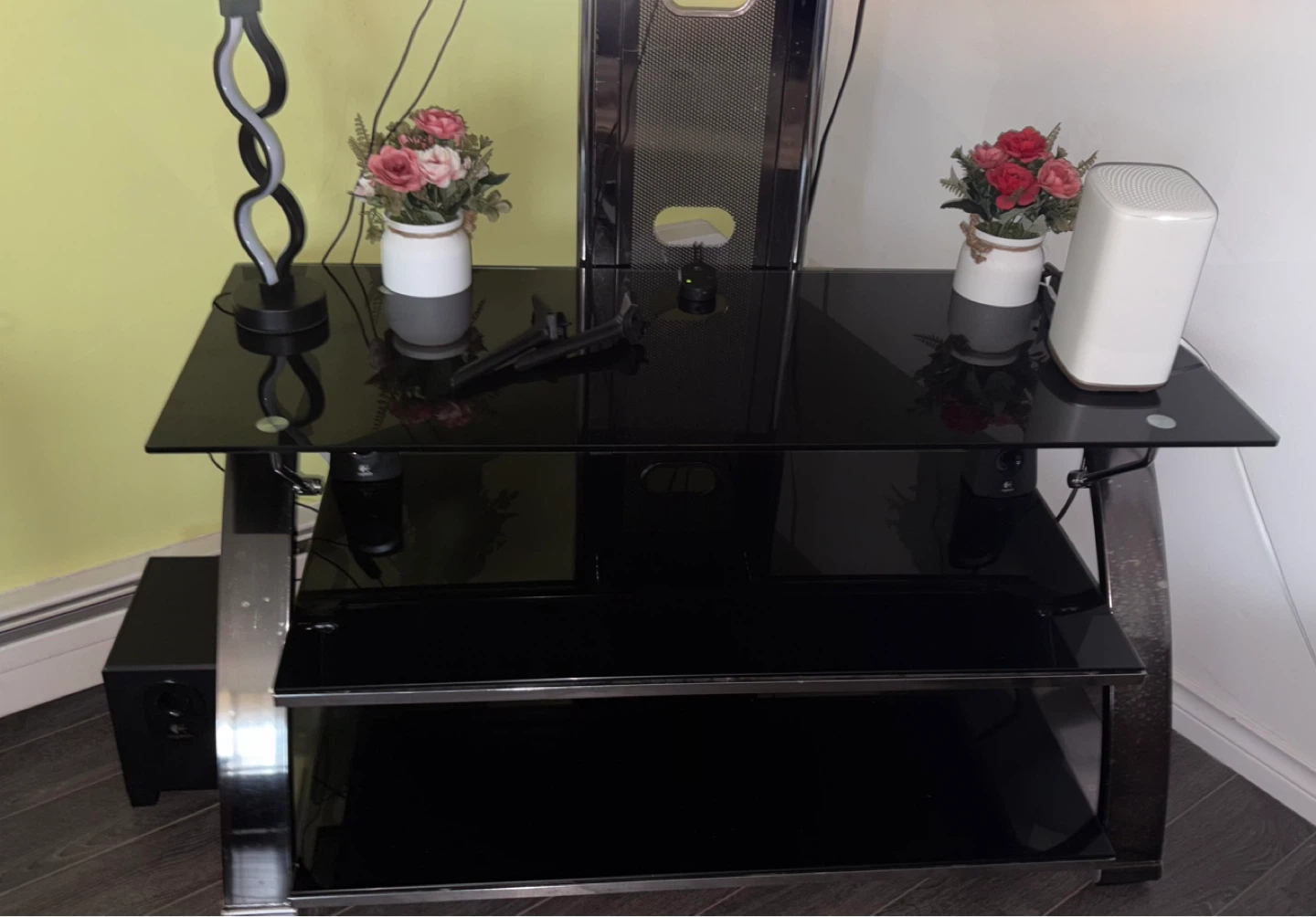 TV Stand with Shelves