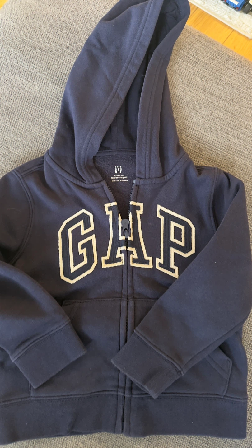 Gap Kids Navy Zip-Up Hoodie - photo 2