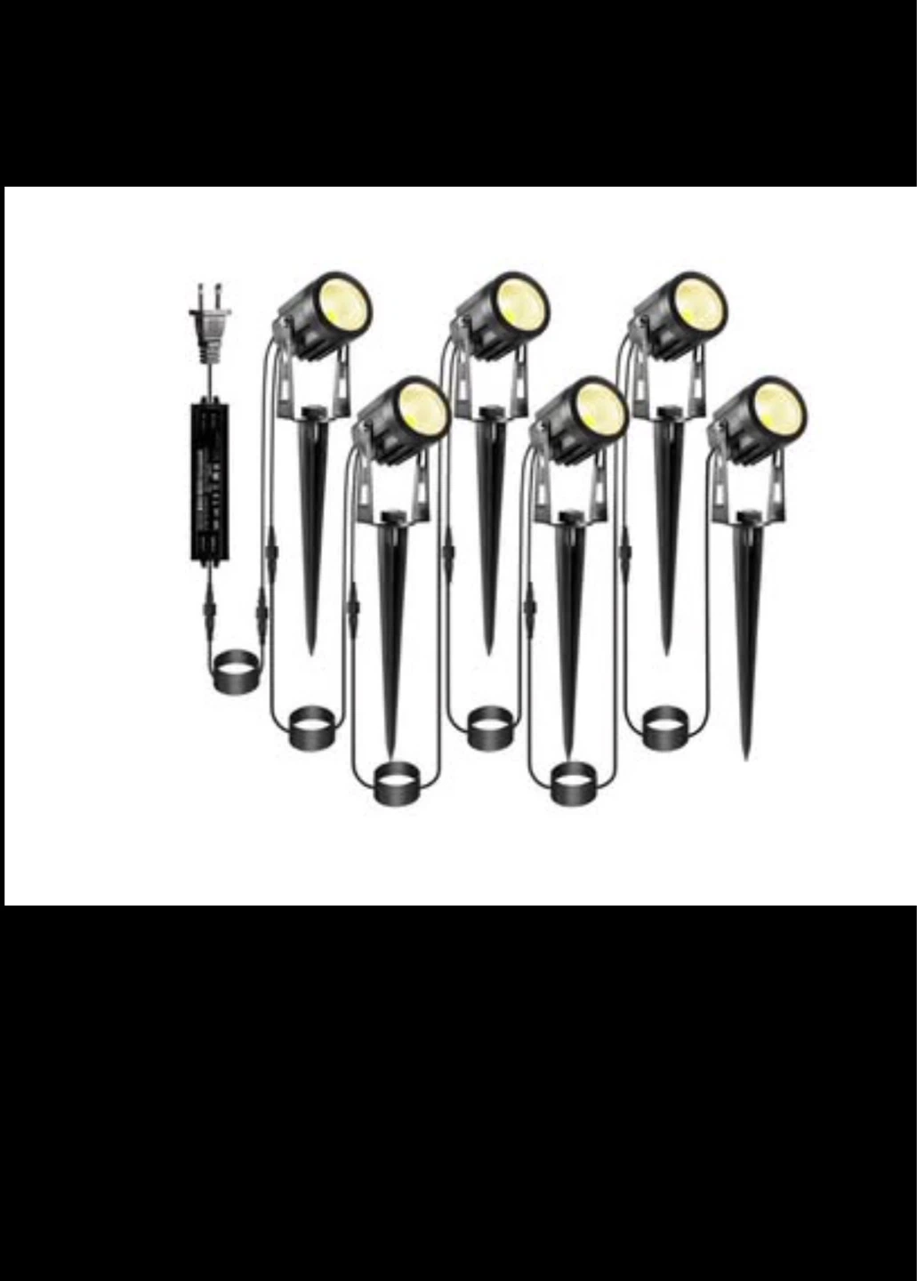 6-Pack Outdoor Spotlight Set