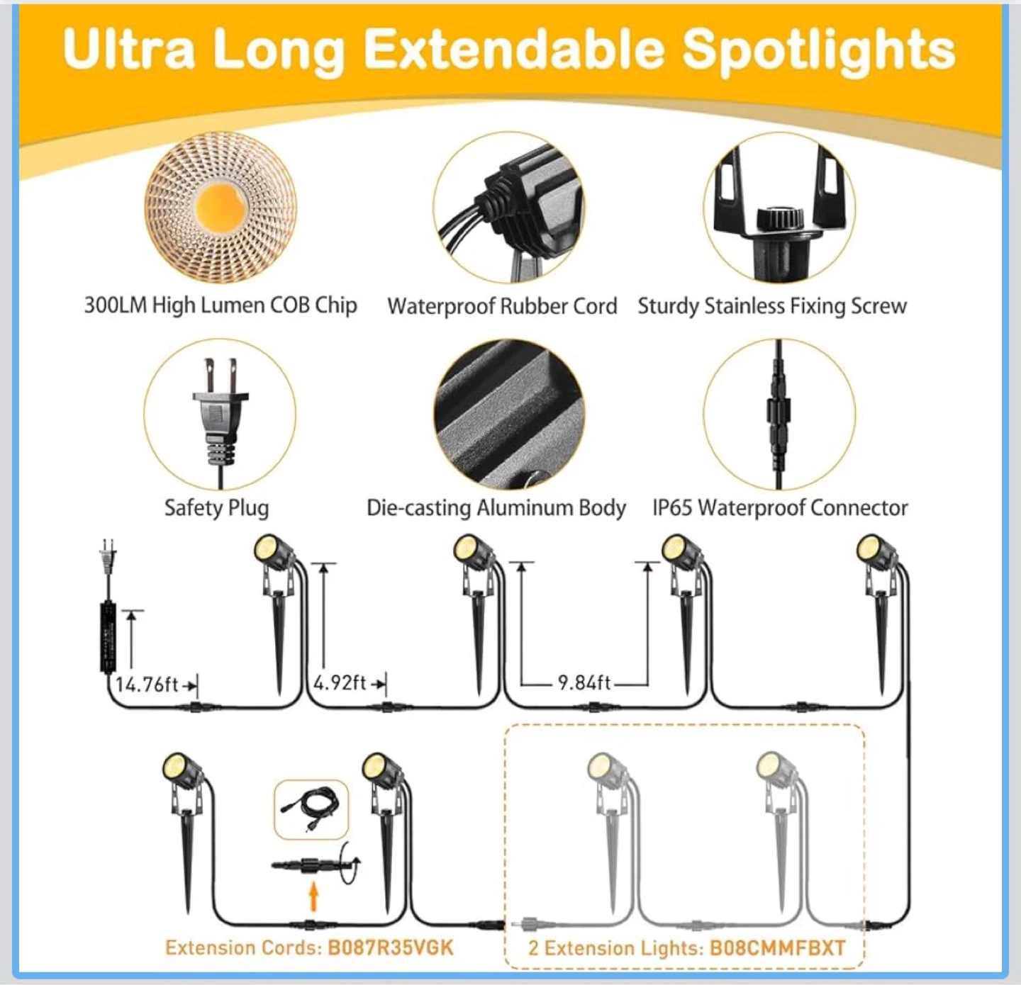 6-Pack Outdoor Spotlight Set - photo 2