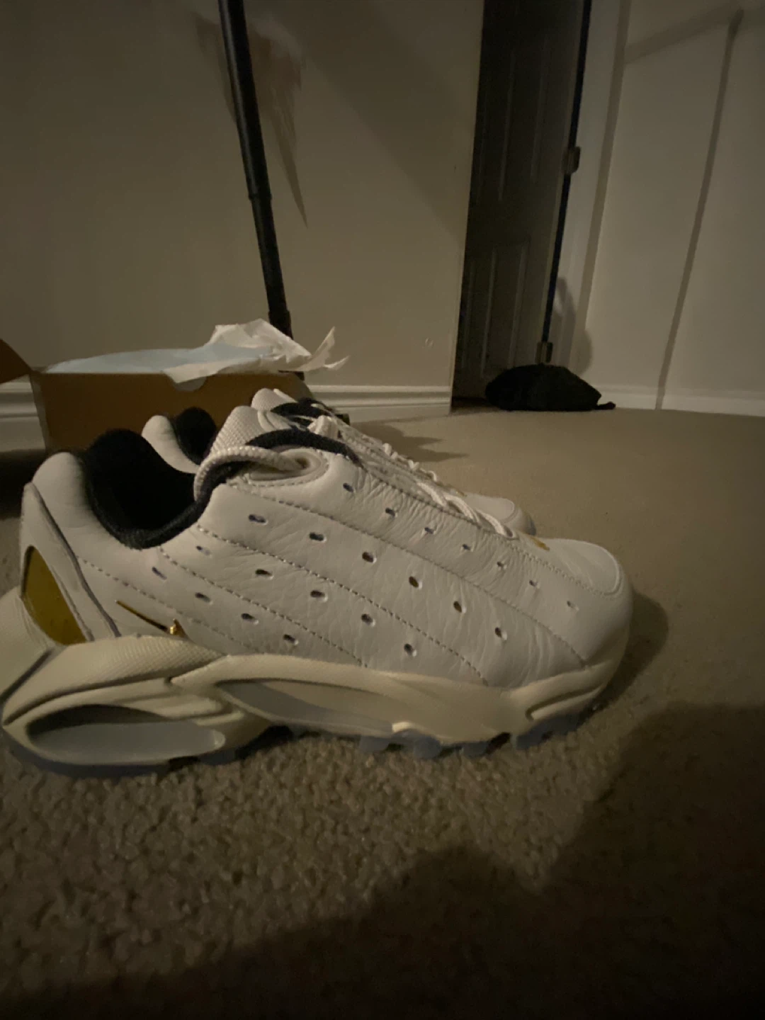 Nike Hot Step Air Terra NOCTA Sneakers White Gold Size 5.5 - photo 2